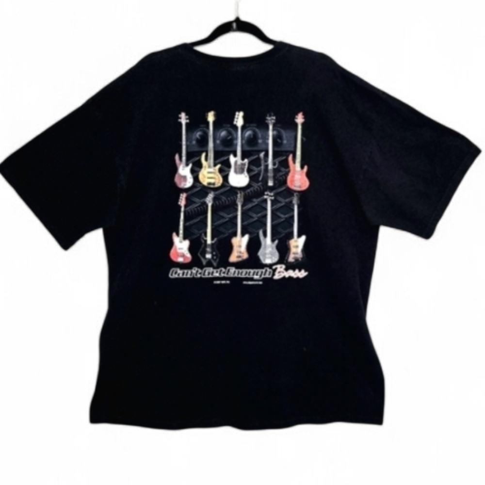 Big Johnson, Can't Get Enough Bass, tee  shirt. Black, XXL.